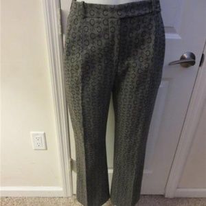 CELINE GRAY & BLACK C-PRINTED PANTS - SIZE 38